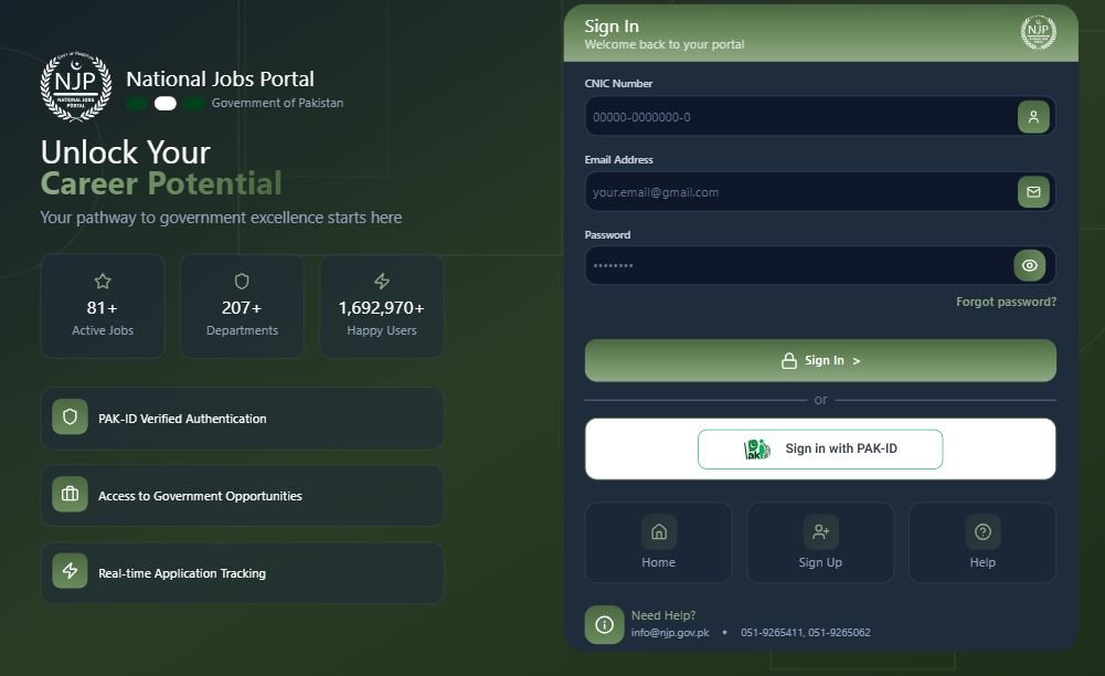 NJP Jobs Apply Online 2026 www.njp.gov.pk