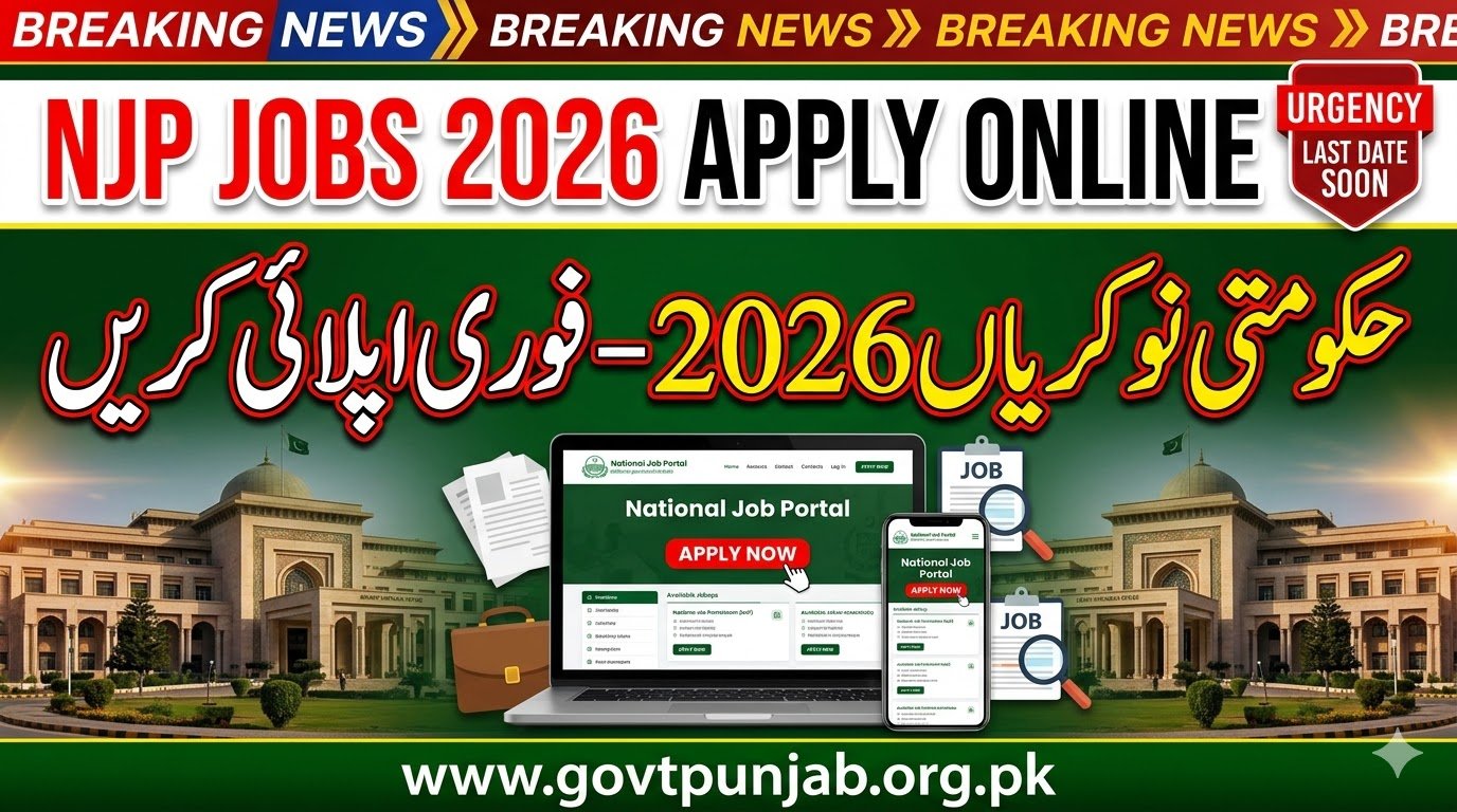 National Jobs Portal NJP Apply Online 2026 - www.njp.gov.pk