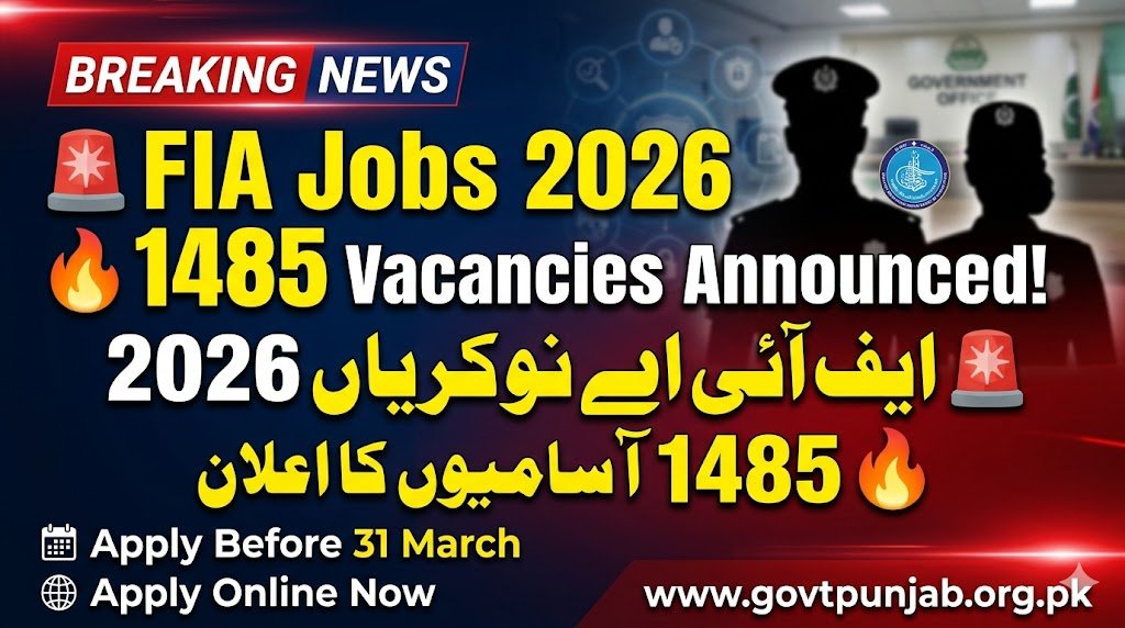 Upcoming FIA Jobs 2026 Apply Online