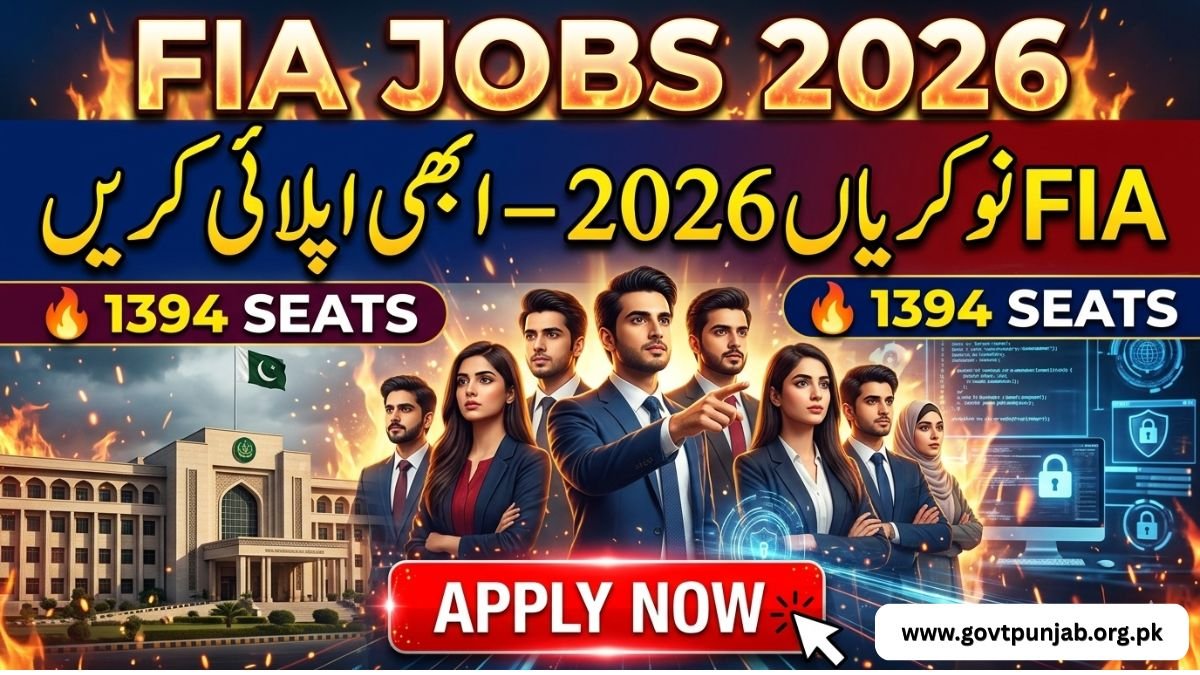 FIA Jobs 2026 Apply Online - npftas.pk