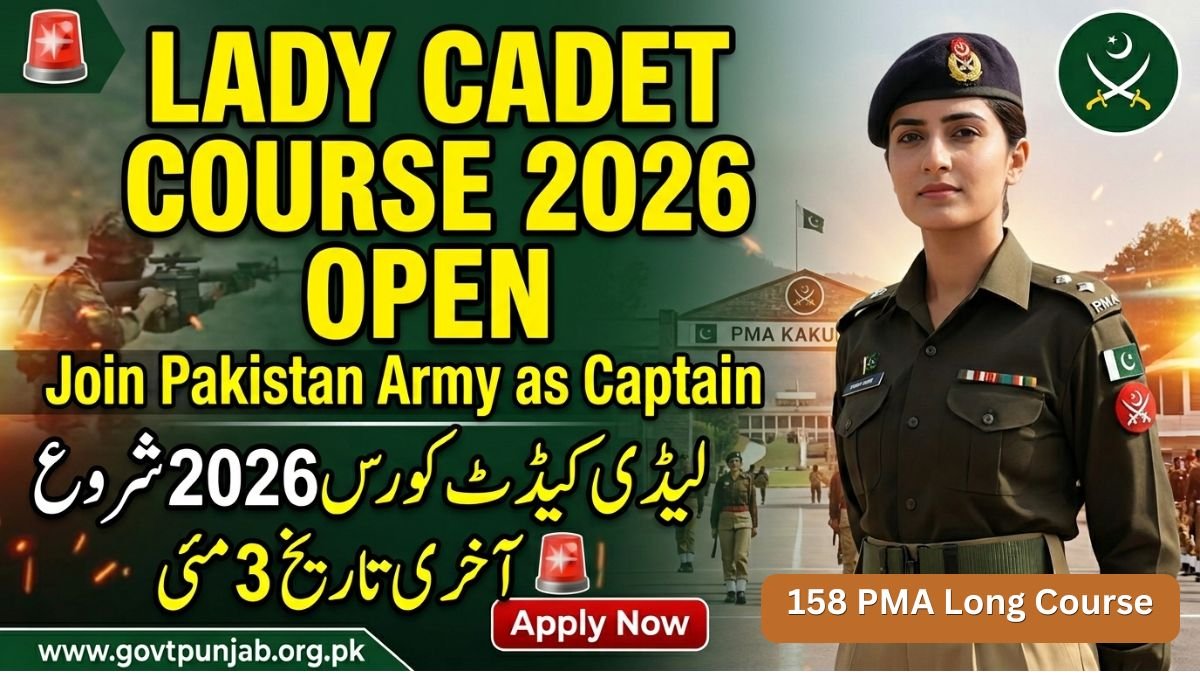 Lady Cadet Course 2026 Full Details - 158 PMA Long Course