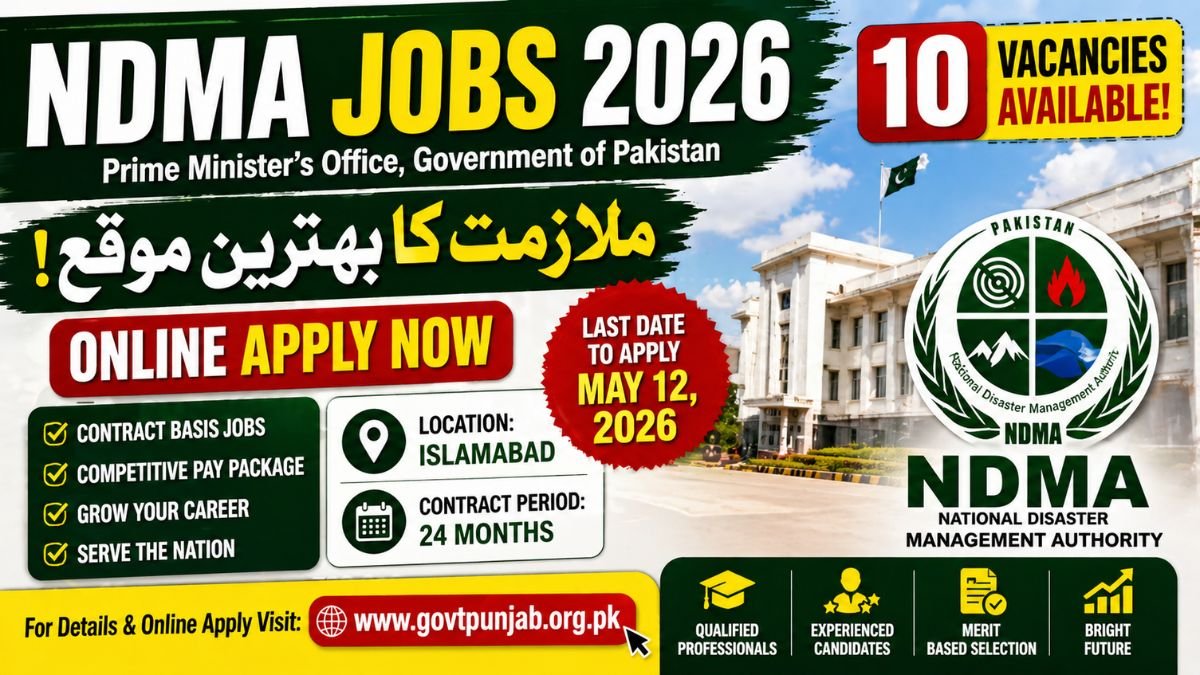 NDMA Jobs 2026 Online Apply
