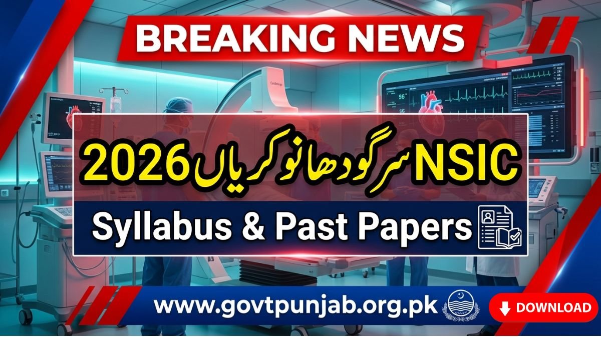 NSIC Sargodha Jobs 2026 Syllabus Past Papers