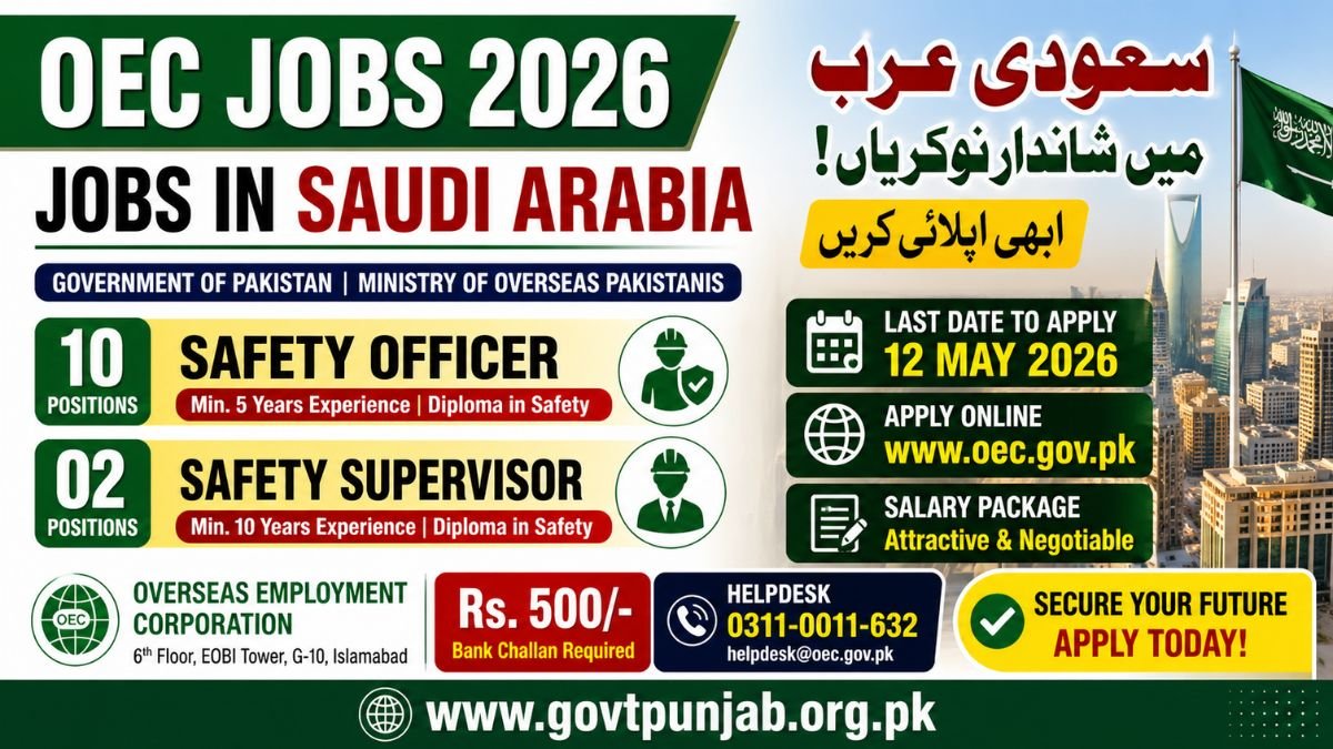 OEC Jobs 2026 for Saudi Arabia