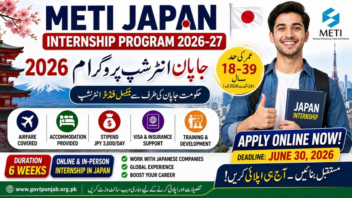 METI Japan Internship Program 2026-27 Fully Funded Apply Online
