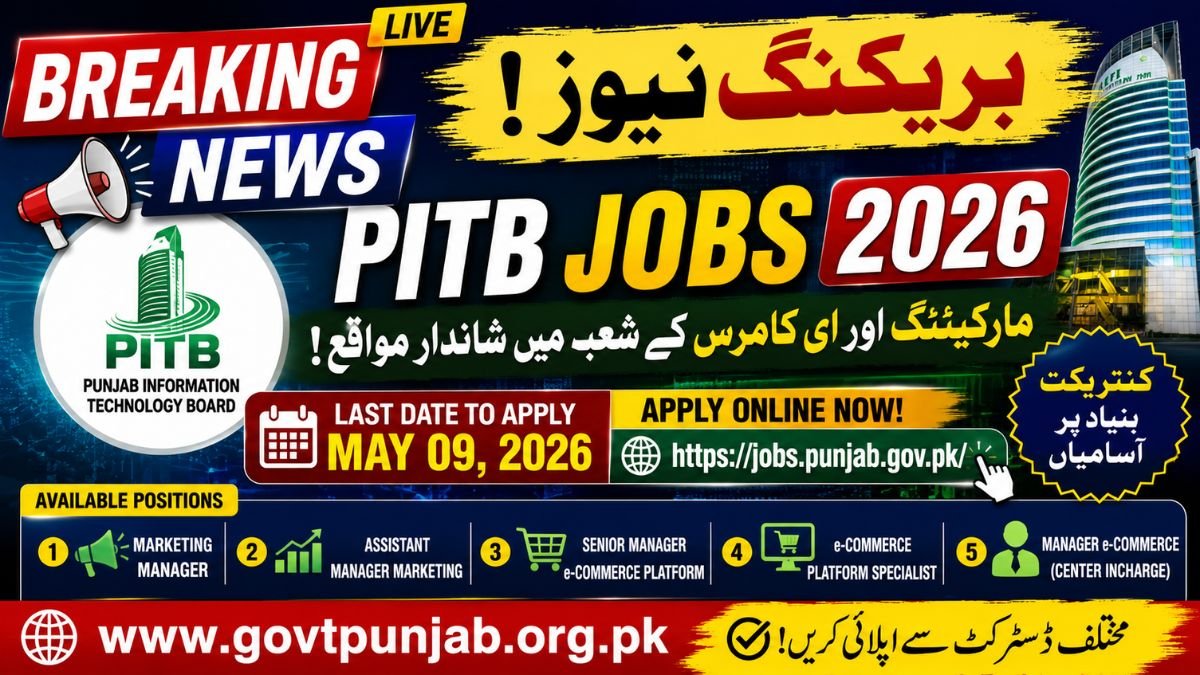PITB Jobs 2026 Apply Online