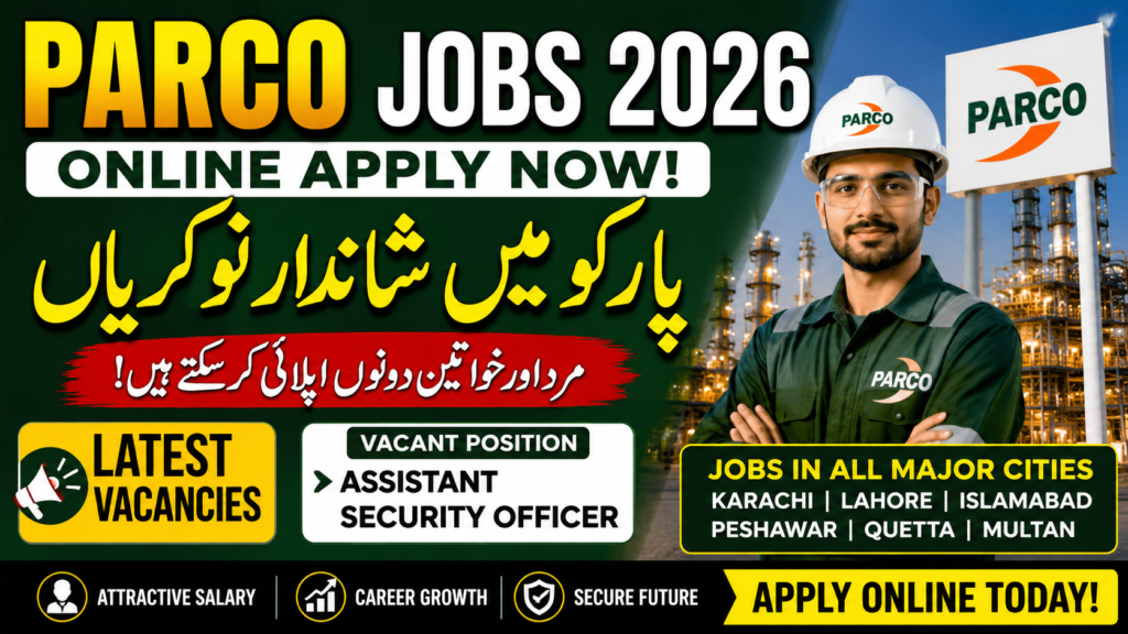 PARCO Jobs 2026 Online Apply